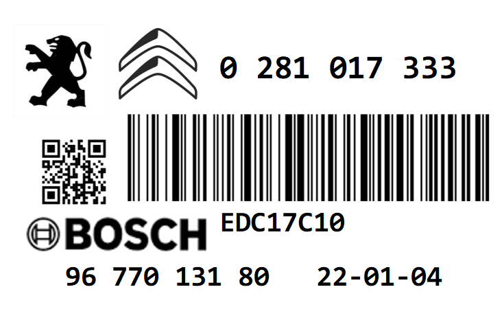 PEUGEOT 207 1.6 HDI 90 TUNED REMAP ECU PLUG PLAY IMMO 122PS EDC17C10 0281017333