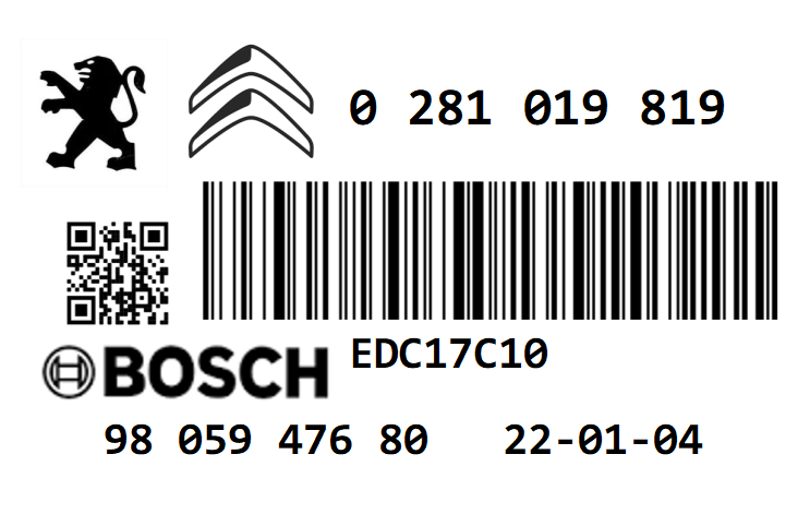 PEUGEOT EXPERT & CITROEN DISPATCH 1.6 HDI 90 TUNED REMAP ECU PLUG PLAY IMMO OFF 122PS EDC17C10 0281019819