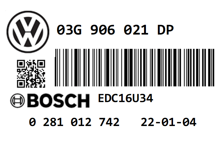 VOLKSWAGEN PASSAT 1.9 TDI PD105 BKC STAGE 1 REMAP 145 HP 03G906021DP IMMO OFF