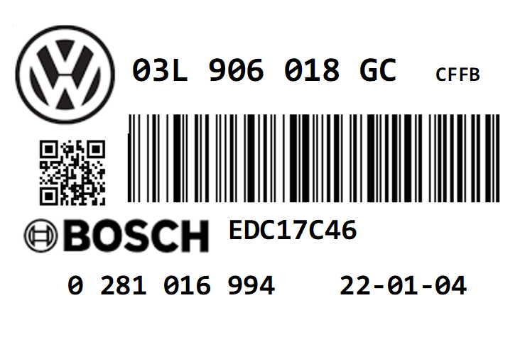 VW GOLF MK6 2.0 TDI CR138 CFFB STAGE 1 REMAP 196 HP 03L906018GC IMMO OFF