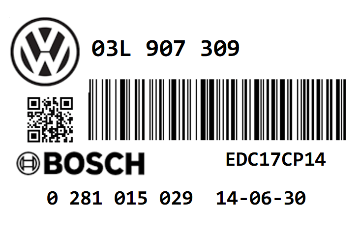 VW GOLF 2.0 TDI CR110 CBD STAGE 1 REMAP 190 HP 03L907309 03L906022LF IMMO OFF