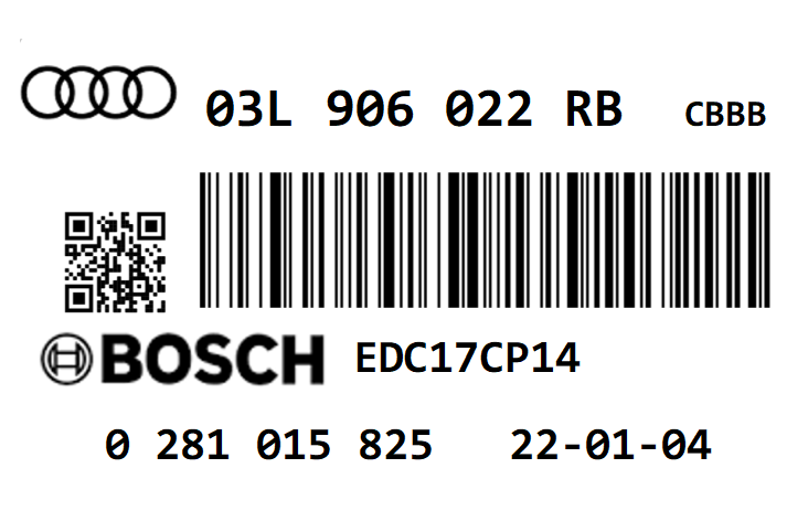 AUDI A3 8P 2.0 TDI CR170 CBBB QUATTRO STAGE 1 REMAP 226 HP 03L906022RB 03L906022BQ IMMO OFF
