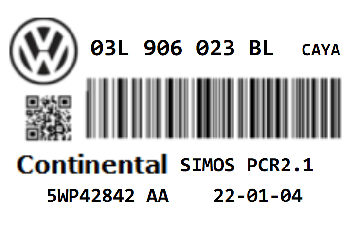 VW POLO 1.6CR 75 TDI STAGE 1 REMAP PCR2.1 IMMO OFF 03L906023BL CAYA 150HP ECU
