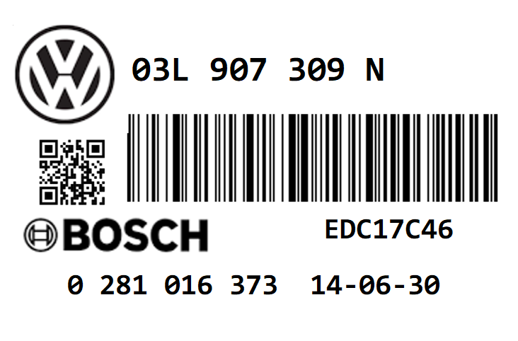 VW PASSAT 2.0 TDI CR140 CFFB STAGE 1 REMAP 190 HP 03L907309N 03L906018BF IMMO OFF