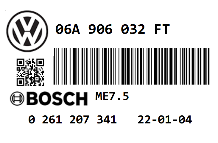 VOLKSWAGEN BEETLE 1.8T AWU 150 STAGE 1 REMAP 210 HP 06A906032FT IMMO OFF