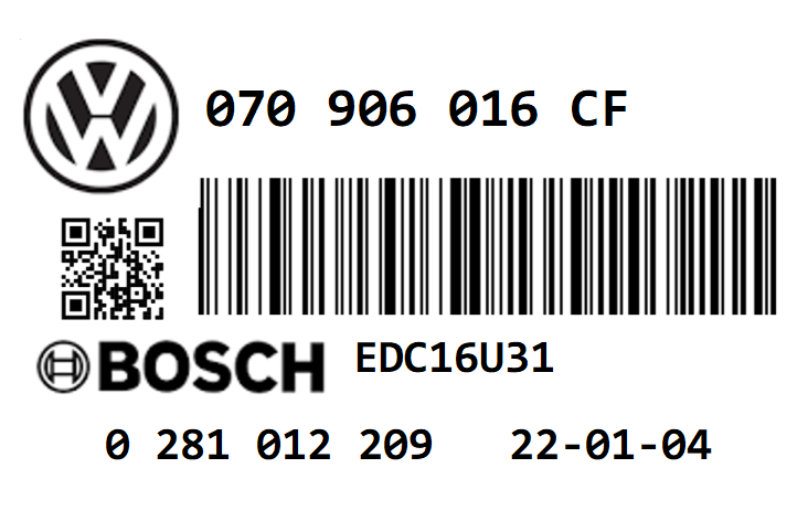 VOLKSWAGEN TRANSPORTER T5 2.5 TDI PD 130 BNZ STAGE 1 REMAP 196 HP 070906016CF IMMO OFF