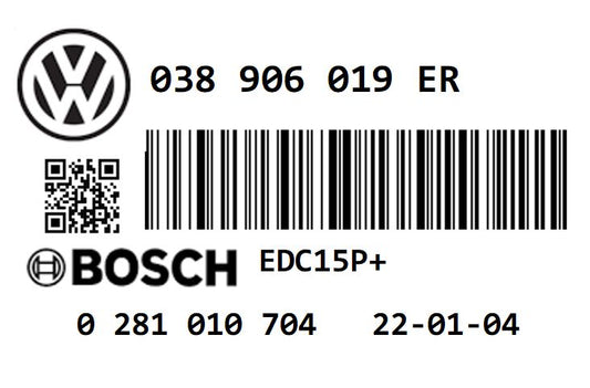 VOLKSWAGEN PASSAT 1.9 TDI PD130 AWX STAGE 1 REMAP 175 HP 038906019ER IMMO OFF