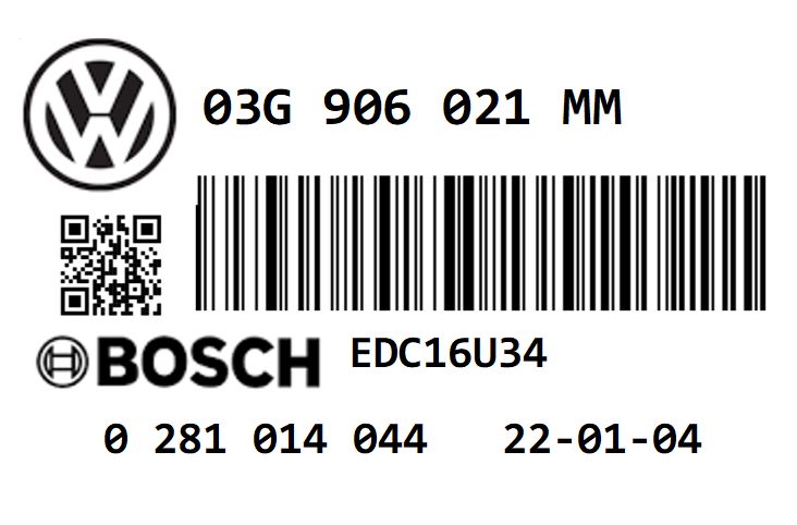 VOLKSWAGEN TOURAN 1.9 TDI PD105 BXE STAGE 1 REMAP 145 HP 03G906021MM IMMO OFF