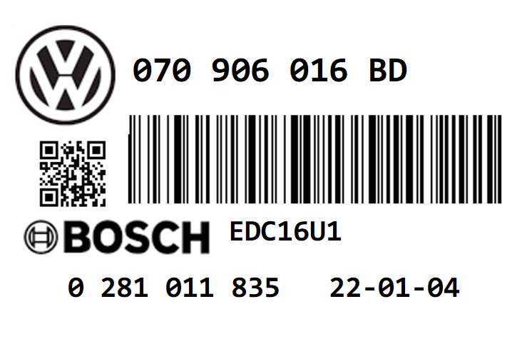 VOLKSWAGEN TRANSPORTER T5 2.5 TDI PD 174 AXE STAGE 1 REMAP 220 HP 070906016BD IMMO OFF