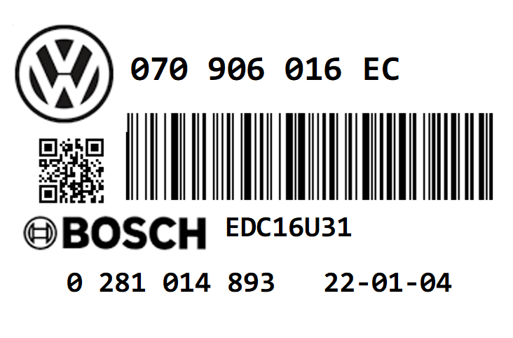 VOLKSWAGEN TRANSPORTER T5 2.5 TDI PD 130 BNZ STAGE 1 REMAP 196 HP 070906016EC IMMO OFF