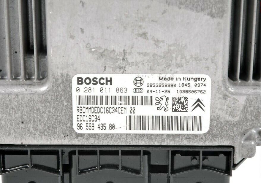 PEUGEOT 307 90 HDI TUNED REMAPPED ECU IMMO OFF 122 PS 0281011863 9661773380