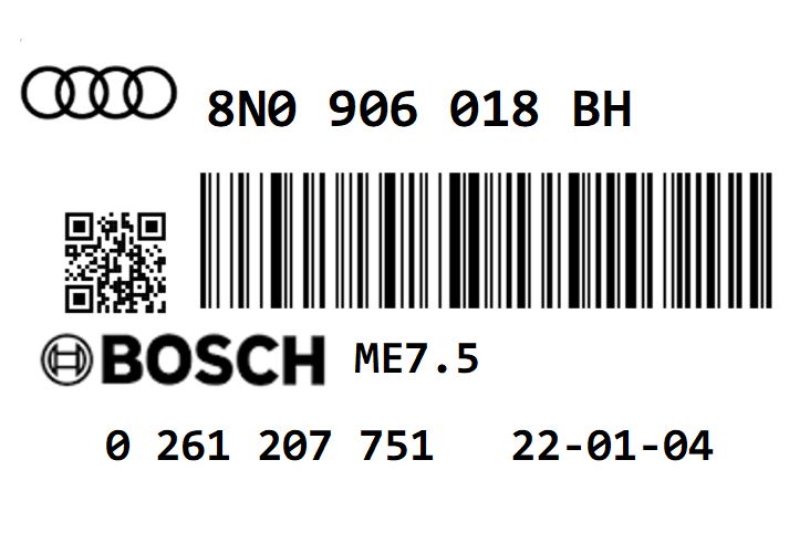 AUDI A3 S3 1.8T BAM 225 STAGE 1 REMAP 253 HP 8N0906018BH IMMO OFF