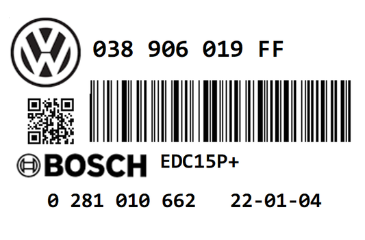 VOLKSWAGEN GOLF 1.9 TDI PD100 ATD STAGE 1 REMAP 140 HP 038906019FF IMMO OFF