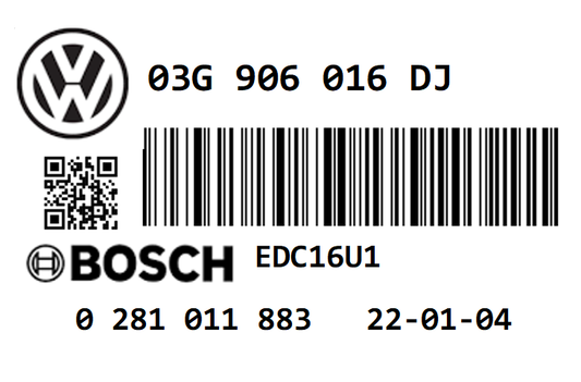 SKODA OCTAVIA 1.9 TDI PD105 BJB STAGE 1 REMAP 145 HP  03G906016DJ  IMMO OFF