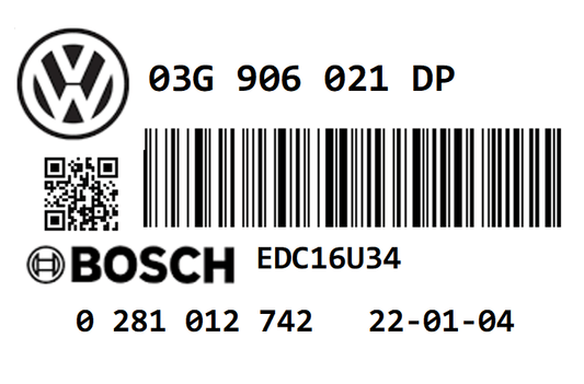 VOLKSWAGEN PASSAT 1.9 TDI PD105 BKC STAGE 1 REMAP 145 HP 03G906021DP IMMO OFF