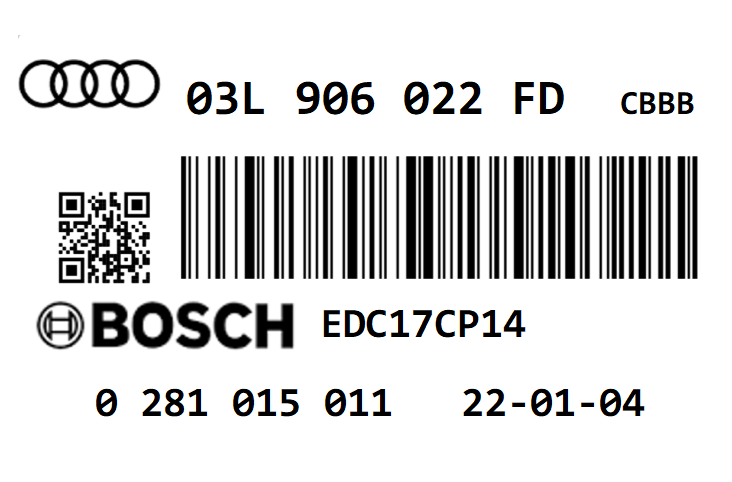 AUDI A3 8P 2.0 TDI CR170 CBBB STAGE 1 REMAP 226 HP 03L906022FD 03L906022BQ IMMO OFF