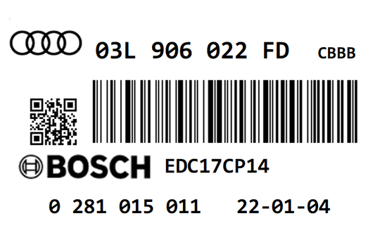 AUDI A3 8P 2.0 TDI CR170 CBBB STAGE 1 REMAP 226 HP 03L906022FD 03L906022BQ IMMO OFF