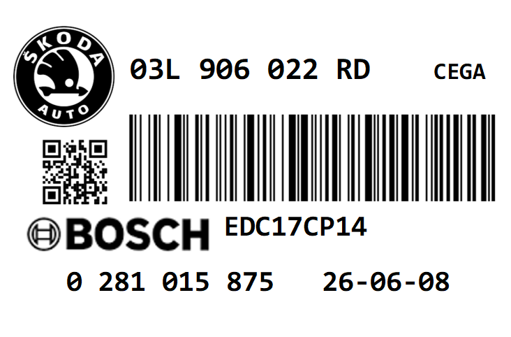 SKODA OCTAVIA VRS 2.0 TDI CR170 CEGA STAGE 1 REMAP 226 HP 03L906022RD IMMO OFF