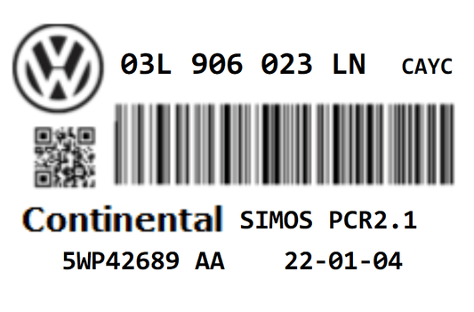 SKODA FABIA 1.6CR 103 TDI STAGE 1 REMAP PCR2.1 IMMO OFF 03L906023LN CAYC 150HP ECU