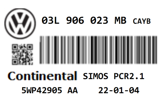 VW POLO 1.6CR 90 TDI STAGE 1 REMAP PCR2.1 IMMO OFF 03L906023MB CAYB 150HP ECU