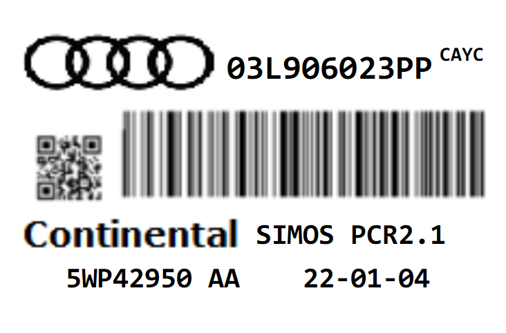 AUDI A3 1.6CR 103 TDI STAGE 1 REMAP PCR2.1 IMMO OFF 03L906023 CAYC 150HP ECU