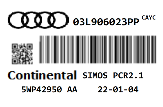 AUDI A3 1.6CR 103 TDI STAGE 1 REMAP PCR2.1 IMMO OFF 03L906023 CAYC 150HP ECU