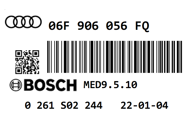 AUDI A3 8P 2.0 FSI PLUG & PLAY IMMO OFF 06F906056FQ BVY ECU