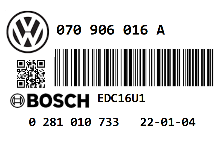 VOLKSWAGEN  TRANSPORTER T5 2.5 TDI PD 174 AXE STAGE 1 REMAP 220 HP 070906016A IMMO OFF