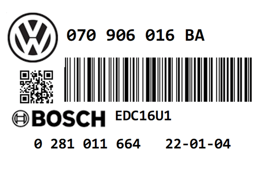 VOLKSWAGEN  TRANSPORTER T5 2.5 TDI PD130 AXD STAGE 1 REMAP 196 HP 070906016BA IMMO OFF