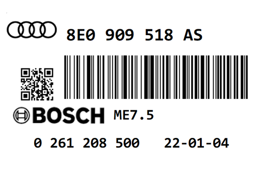 AUDI A4 1.8T BEX 190 STAGE 1 REMAP 233 HP 8E0909518AS IMMO OFF