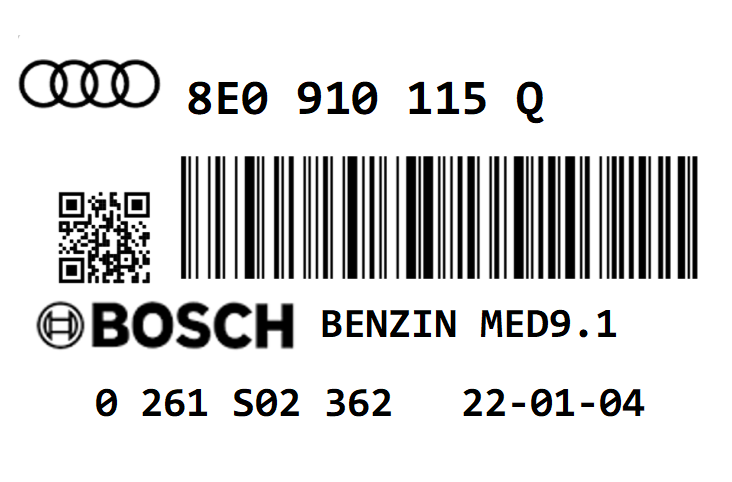 AUDI A4 2.0T BWA 197 STAGE 1 REMAP 255 HP 8E0910115Q IMMO OFF