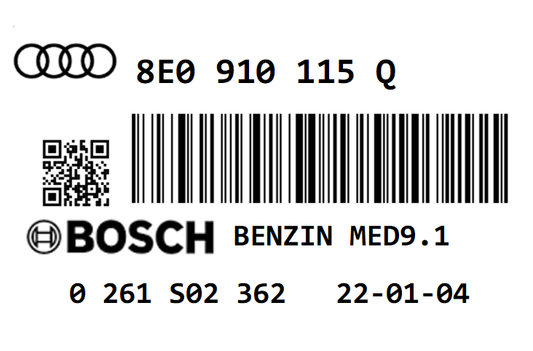 AUDI A4 2.0T BWA 197 STAGE 1 REMAP 255 HP 8E0910115Q IMMO OFF