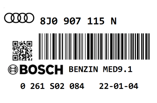 AUDI TT 2.0T BWA 197 STAGE 1 REMAP 255 HP 8J0907115N IMMO OFF