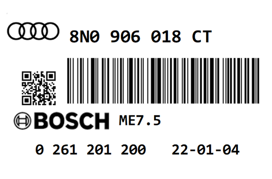 AUDI TT 1.8T BVR 190 STAGE 1 REMAP 233 HP 8N0906018CT IMMO OFF