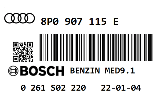 AUDI A3 2.0T BWA 197 STAGE 1 REMAP 255 HP 8P0907115E IMMO OFF