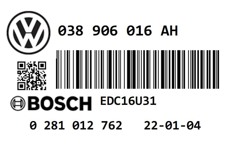 VW TRANSPORTER T5 1.9 TDI PD 82 BRR STAGE 1 REMAP 161 HP 038906016AH IMMO OFF