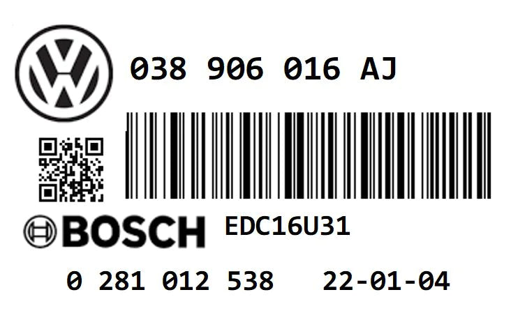 VW TRANSPORTER T5 1.9 TDI PD102 BRS STAGE 1 REMAP 161 HP 038906016AJ IMMO OFF