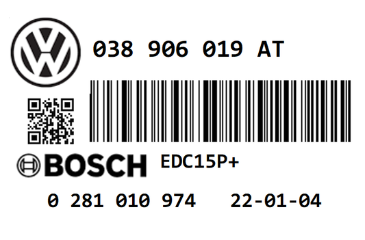 VW GOLF 1.9 TDI PD100 AXR STAGE 1 REMAP 140 HP 038906019AT IMMO OFF
