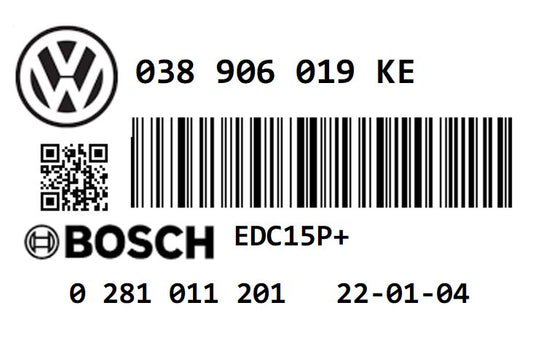 VOLKSWAGEN PASSAT 1.9 TDI PD130 AWX STAGE 1 REMAP 175 HP 038906019KE IMMO OFF