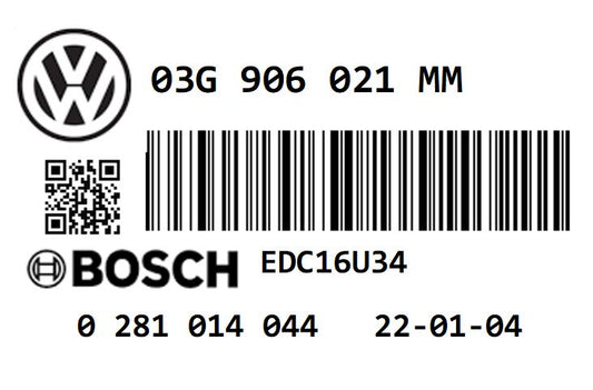 VOLKSWAGEN TOURAN 1.9 TDI PD105 BXE STAGE 1 REMAP 145 HP 03G906021MM IMMO OFF