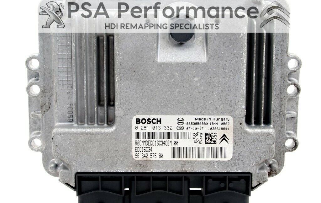 CITROEN C4 PICASSO 1.6 HDI 110 TUNED REMAPPED ECU PLUG PLAY 142PS 0281014729
